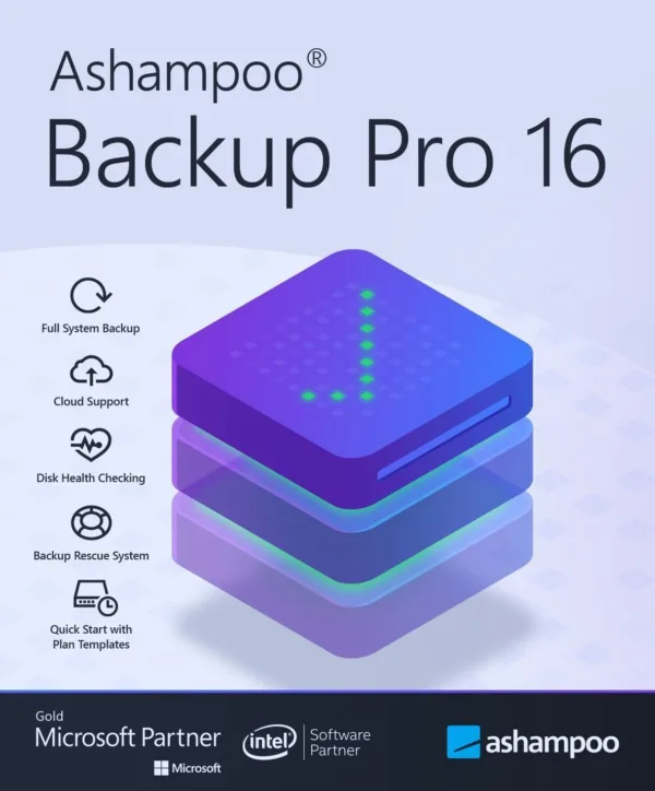 Ashampoo Backup Pro 16 - Lizenz für 3 PCs - Datensicherung - PC Download